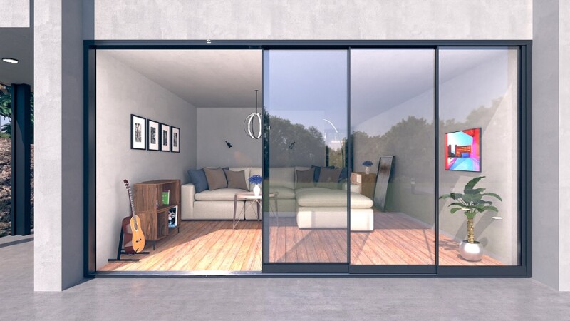 SLIDING SYSTEM - Πέργκολα Αλουμινίου - Sliding Glass System In Penthouse Apartments